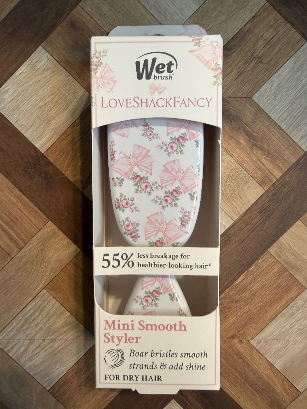 LOVESHACKFANCY X Wet BRUSH Mini Smooth Styler in Rosa Beaux